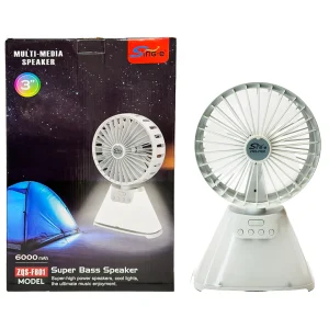 اسپیکر پنکه ای چراغ دار SinG-e مدل ZQS-F801